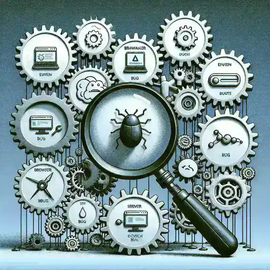 "Image illustrating the importance of error reporting in web automation, showcasing a computer screen with error logs and analytics tools, emphasizing the need for reliable systems in web development."