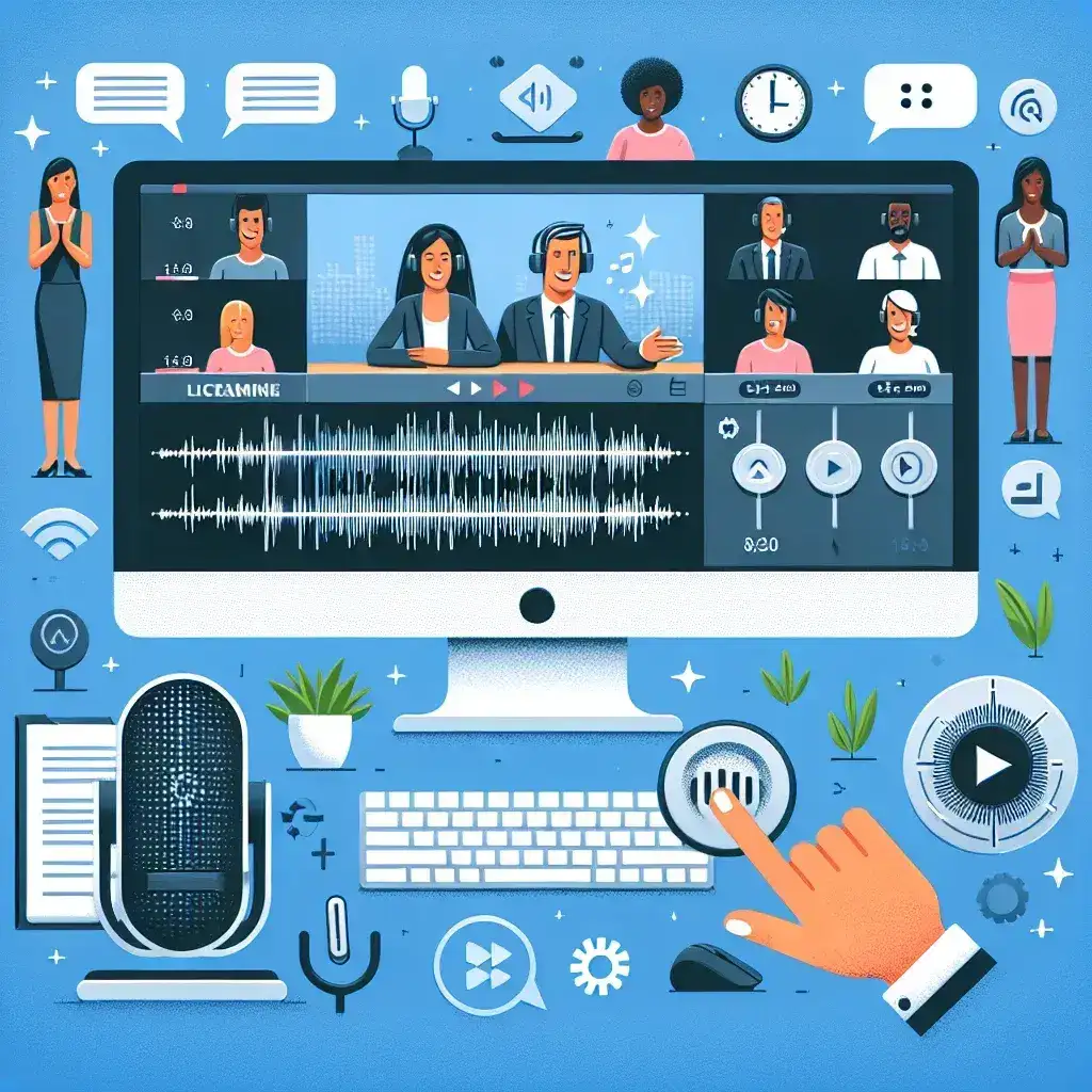 "Person using Zoom video conferencing with real-time captions displayed on screen, illustrating enhanced accessibility features in digital communication."