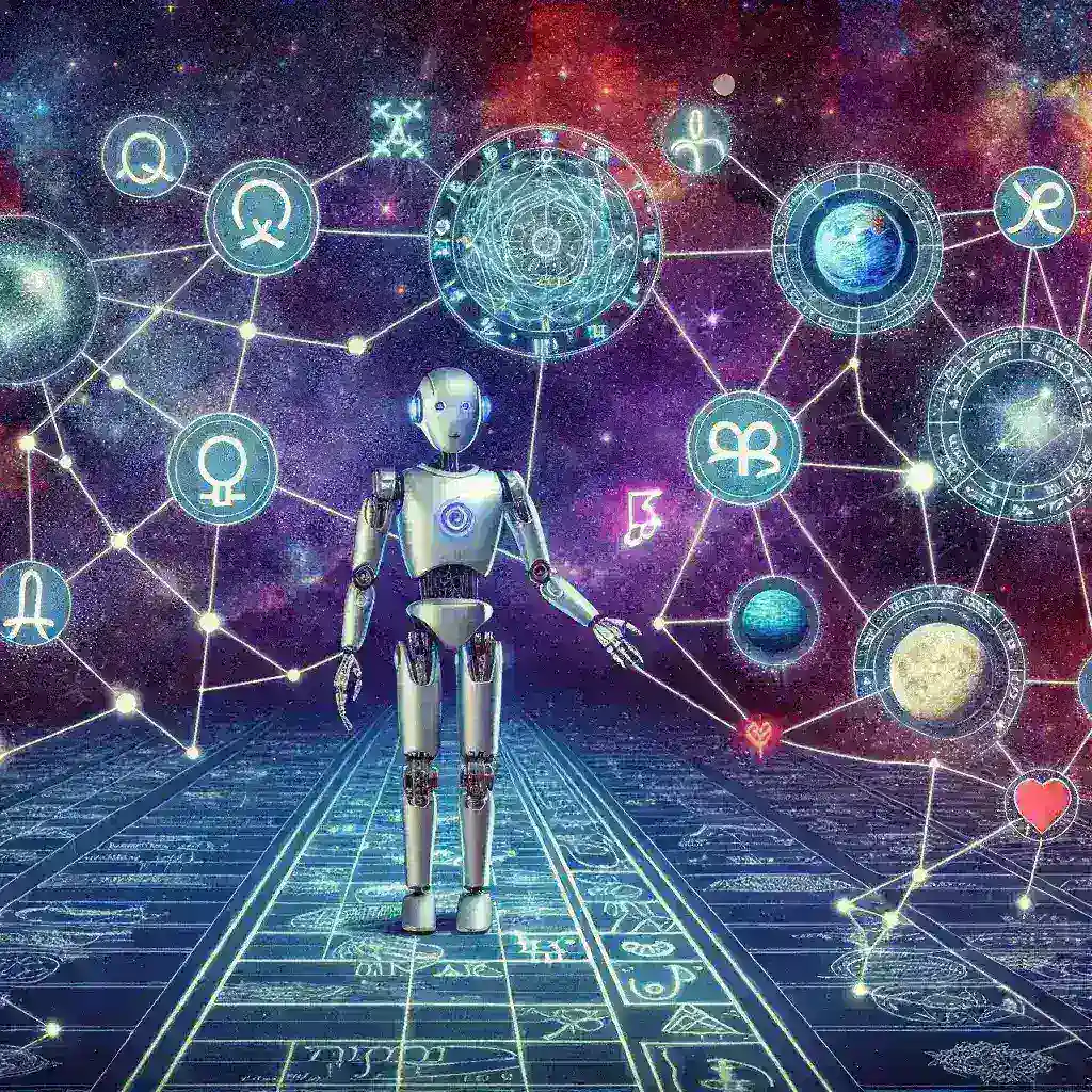 "Astrology platform interface showcasing AI-generated relationship repair roadmap, highlighting planetary alignments and personalized insights for improving romantic connections."