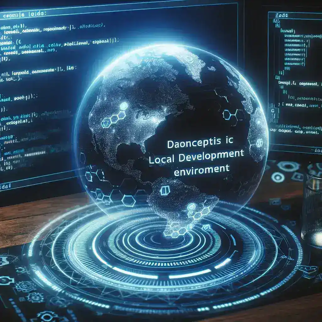 "Developers configuring their local development environment on a laptop, illustrating key tools and setups in 2025."