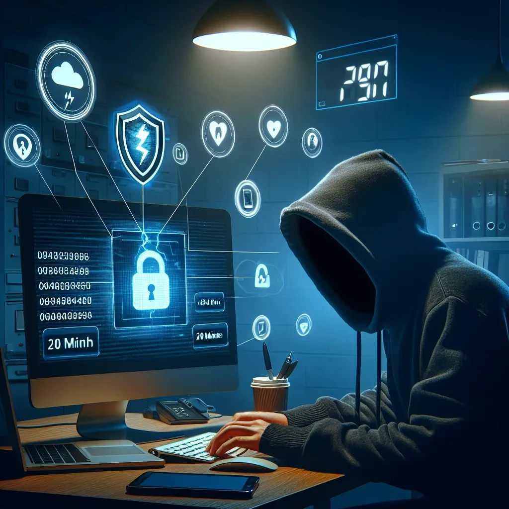 "Image of Signal Clone App logo with a headline overlay about a security breach involving Trump officials, highlighting a hacker's quick infiltration within 20 minutes."